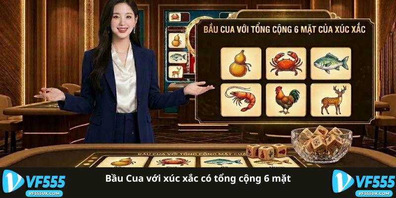 6 mặt xúc xắc Bầu Cua
