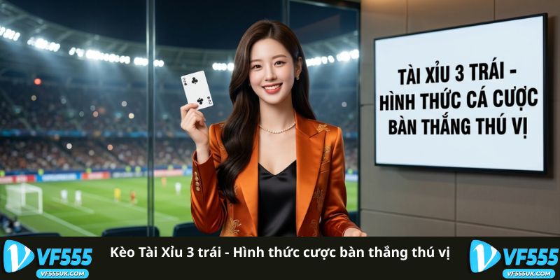 Kèo tài xỉu 3 trái trong cá cược bóng đá