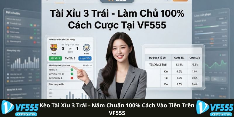Kèo Tài Xỉu 3 Trái - Nắm Chuẩn 100% Cách Vào Tiền Trên VF555