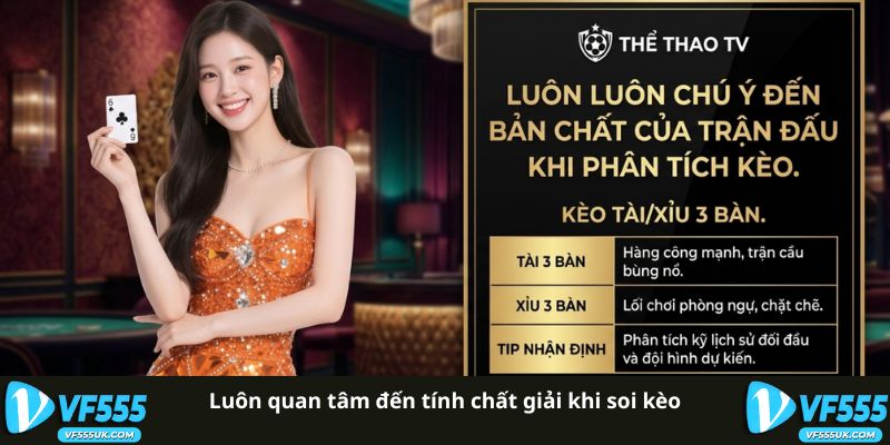 Phân tích tính chất giải đấu khi đọc kèo