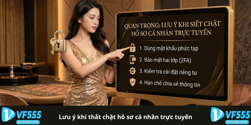 Lưu ý bảo mật hồ sơ cá nhân VF555