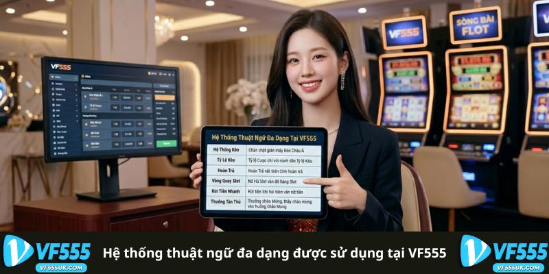 Hệ thống thuật ngữ đa dạng được sử dụng tại VF555